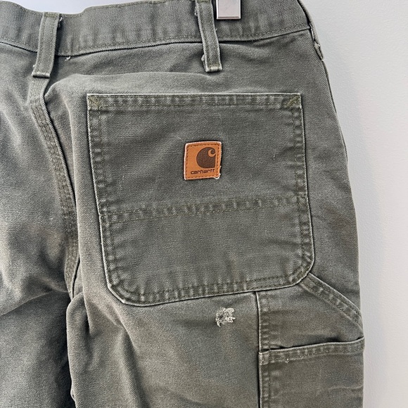 Carhartt Men's Olive Green Pants 33/30 - Picture 4 of 4